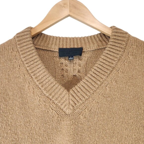 Nili Lotan Cornwall Camel V-Neck Sweater - Picture 6 of 13